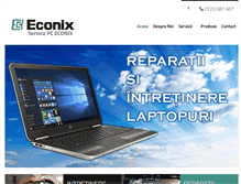 Tablet Screenshot of econix.ro